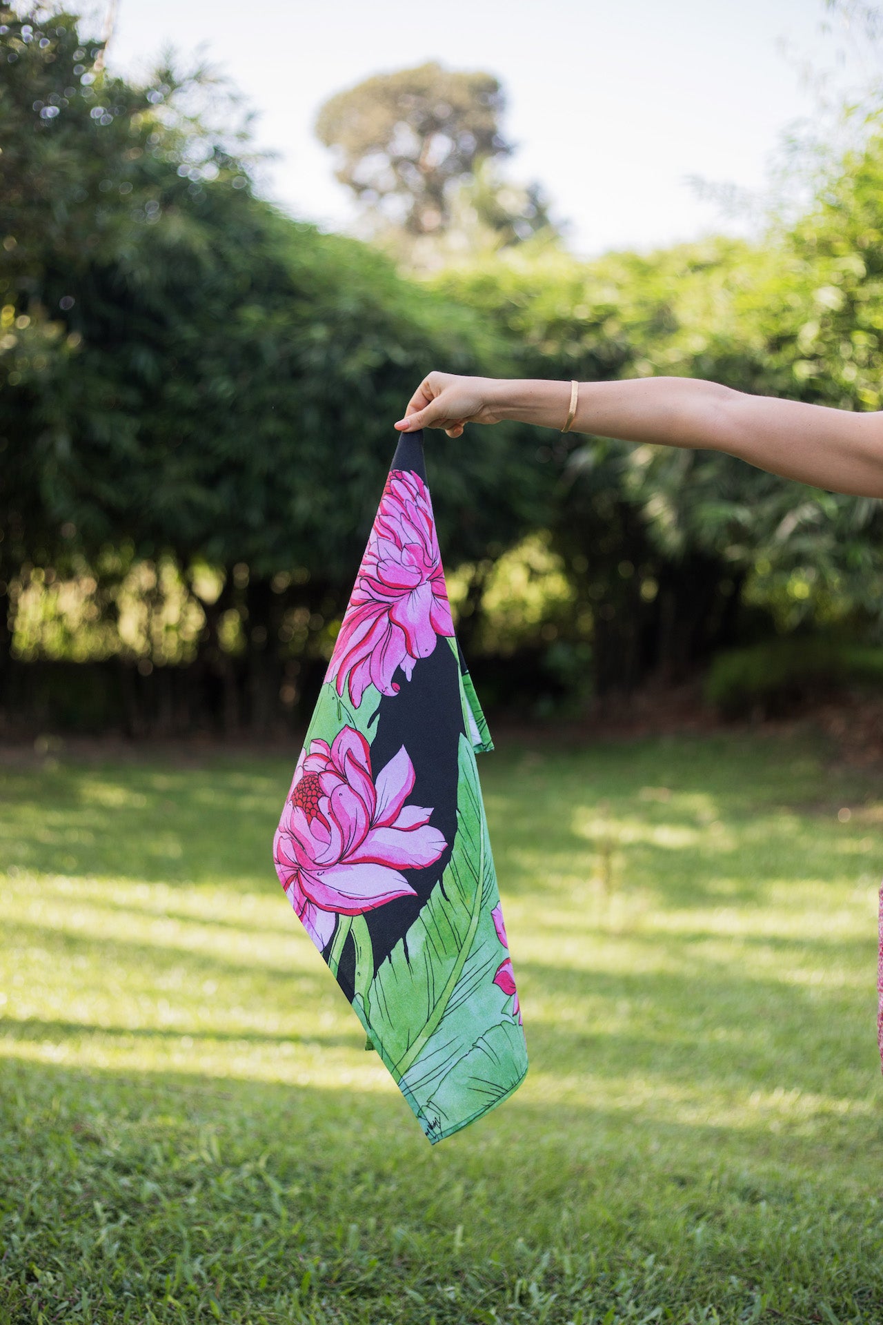 Tropical Floral Tea Towel Set of 3