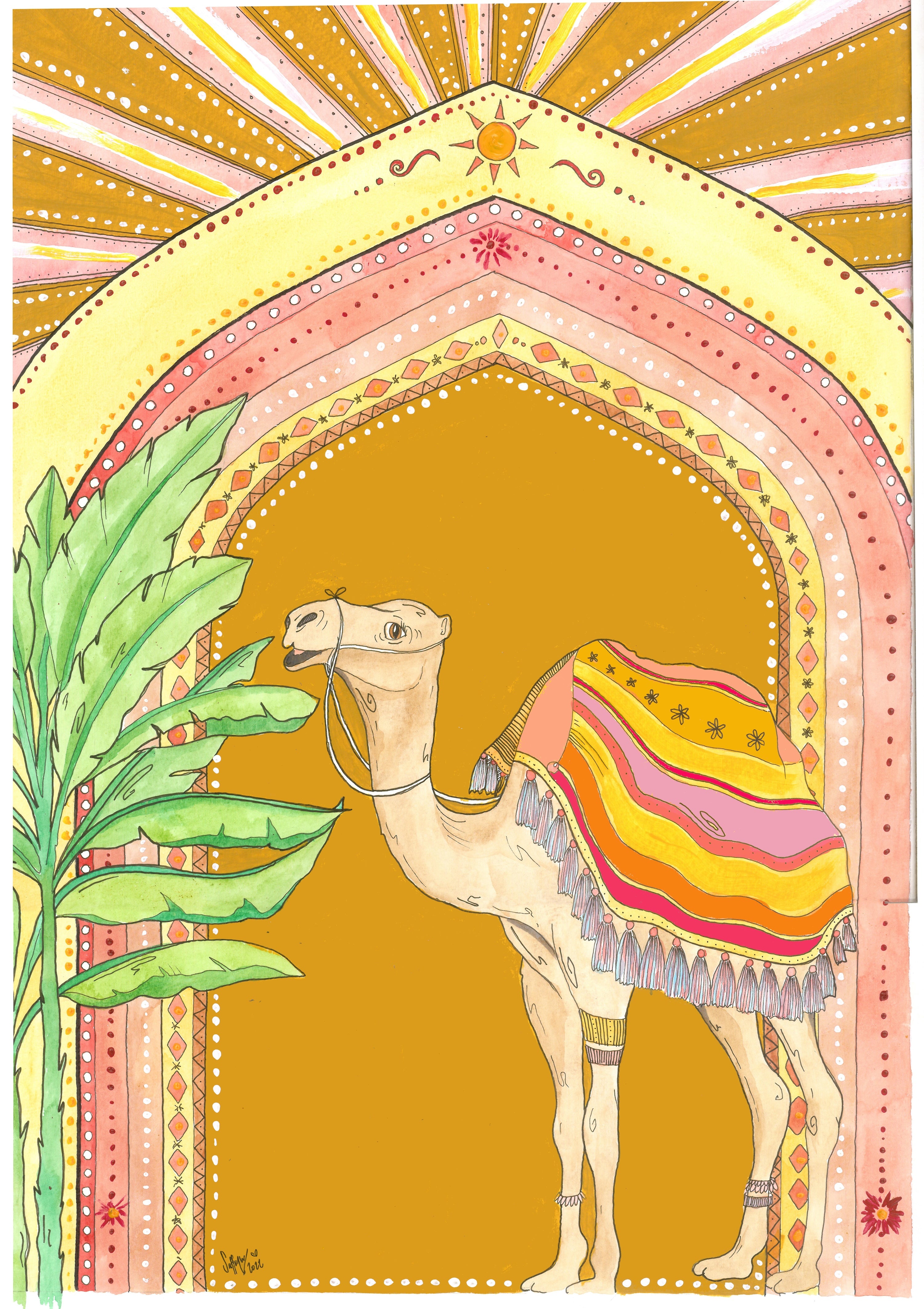 RAJASTANI CAMEL (Size: A3)
