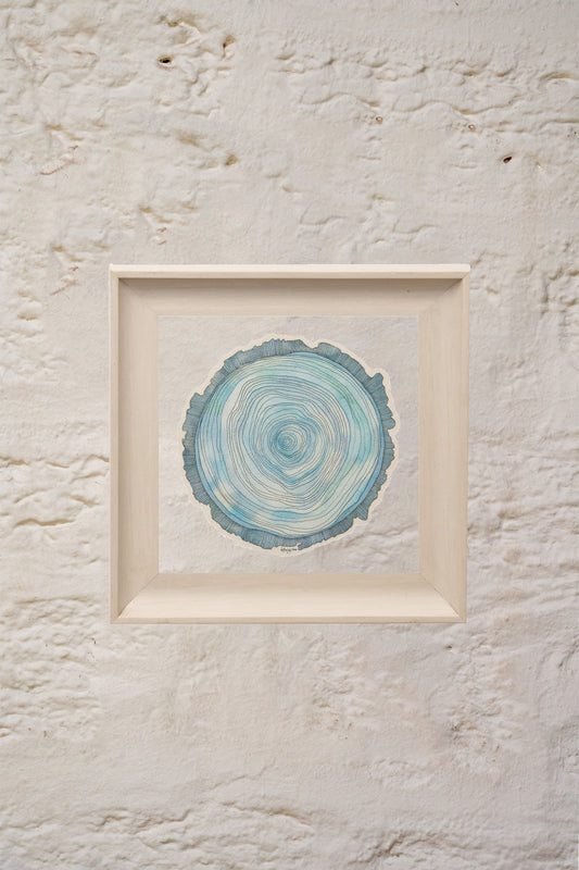 Blue tree ring