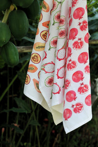 Tropical Fruit Tea Towel Set of 3