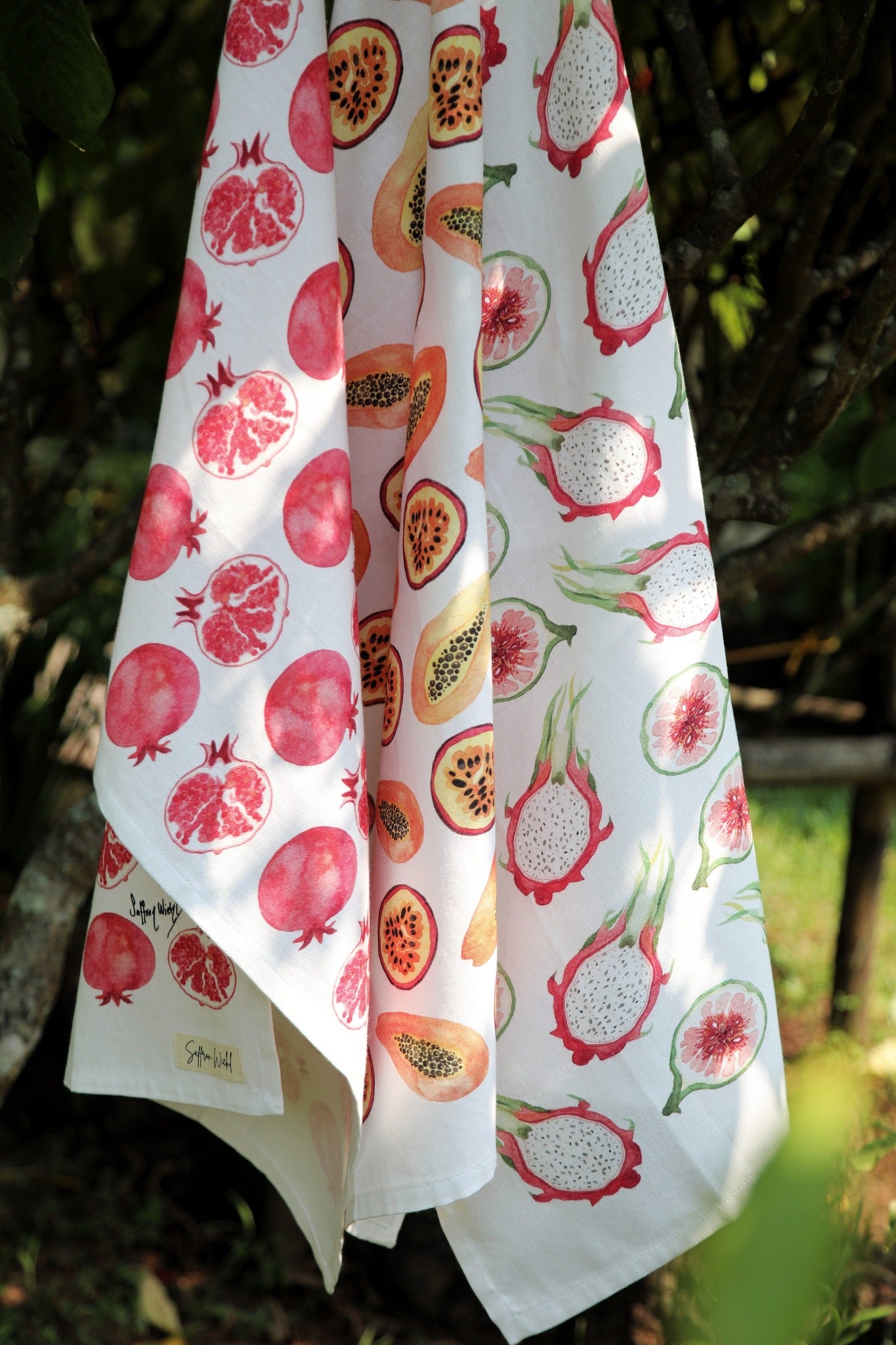 Tropical Fruit Tea Towel Set of 3