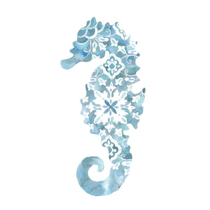 Azulejos Seahorse (Size: A3)