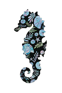 Black Seahorse Big (Size: A3)