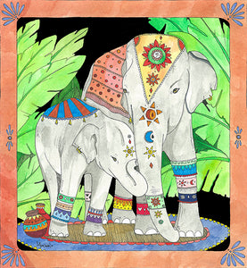 Elephant Love (Size: A3)