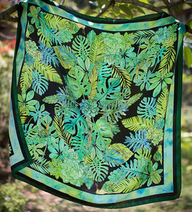 Green Succulent Scarf