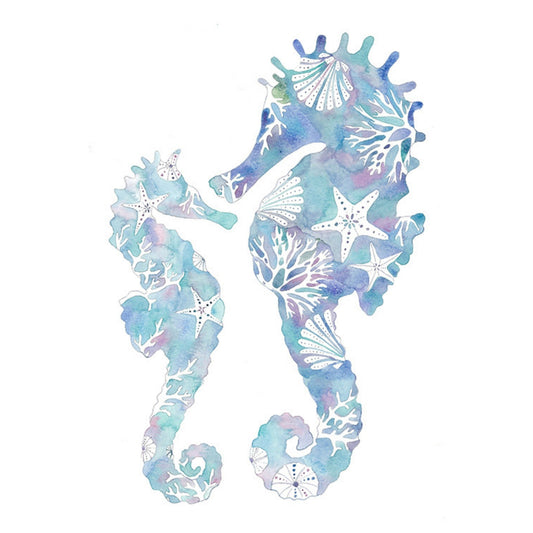 Mama And Baby Seahorse