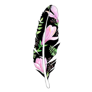 Floral Feather 1 (Size: A4)