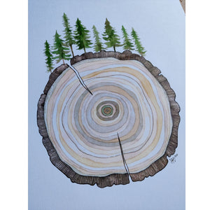 Manali Tree Ring (Size: A3)