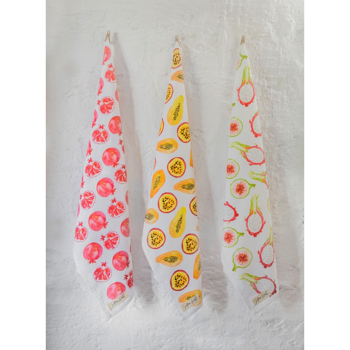 Tropical Fruit Tea Towel Set of 3