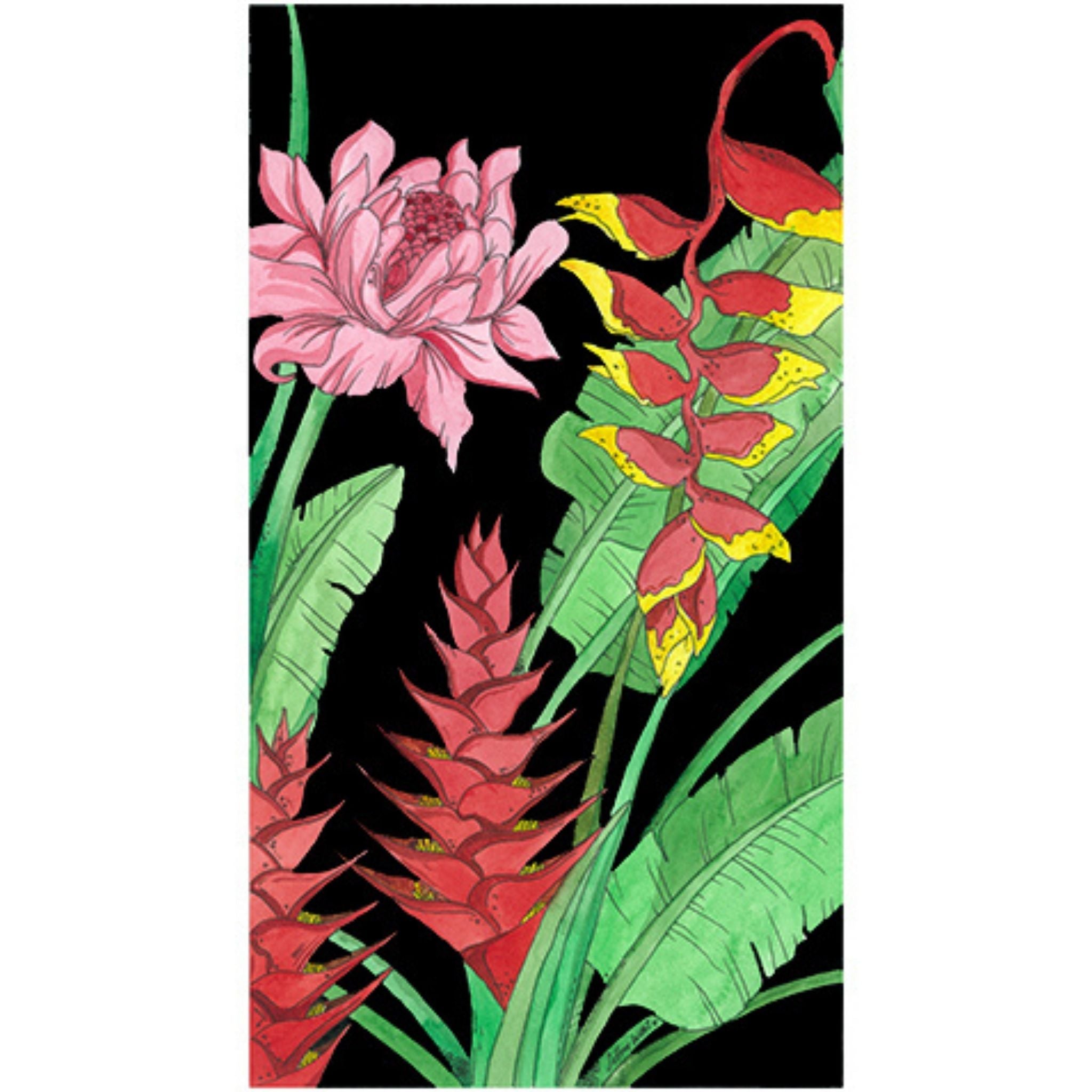 Tropical Flowers (Size: A3)