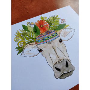 Pahadi Cow (Size: A4)
