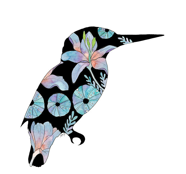 Kingfisher Silhouette (Size: A4)