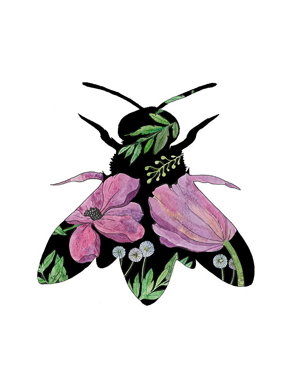 Pink Cicada (Size: A4)