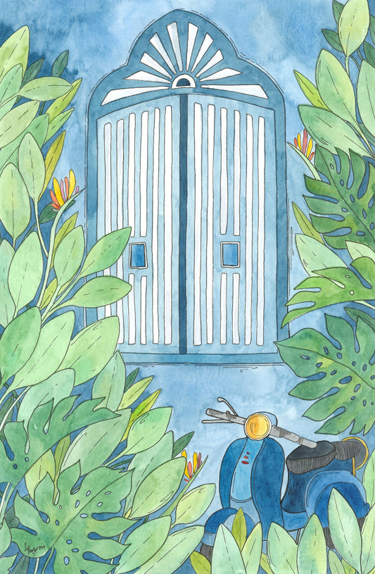Vespa and Window